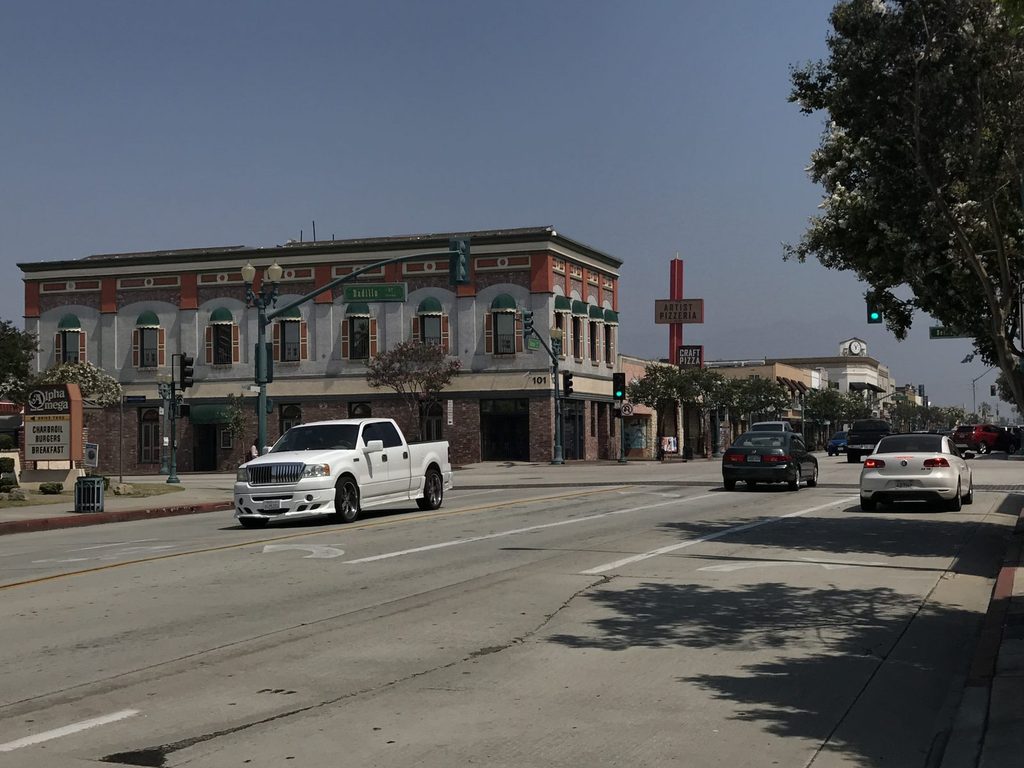 Downtown Covina on Citrus Avenue at Badillo Street