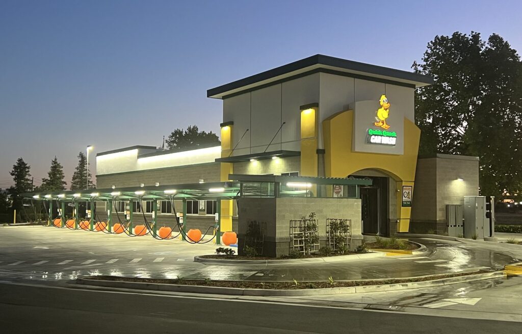 Quick Quack Car Wash express tunnel building