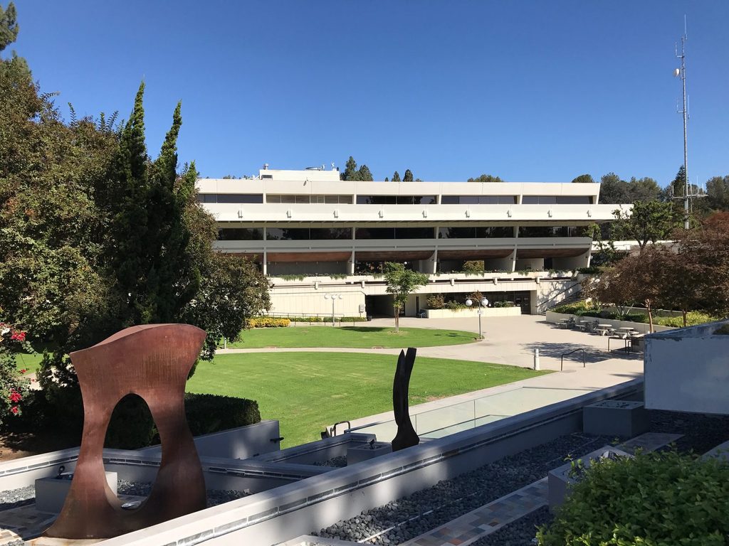 West Covina City Hall and Civic Center plaza in West Covina, California